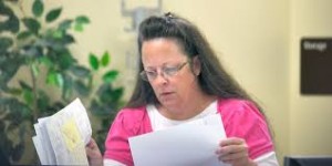 Rowan County, Ken., clerk Kim Davis. Photo by Huffington Post.